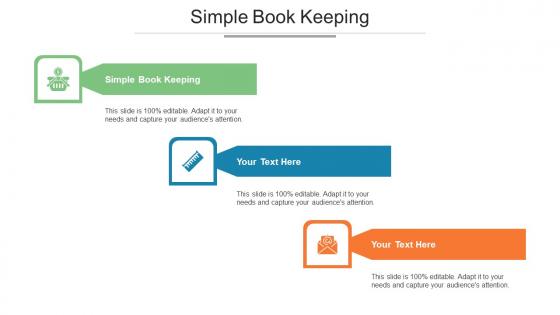 Simple Book Keeping Ppt Powerpoint Presentation Summary Themes Cpb