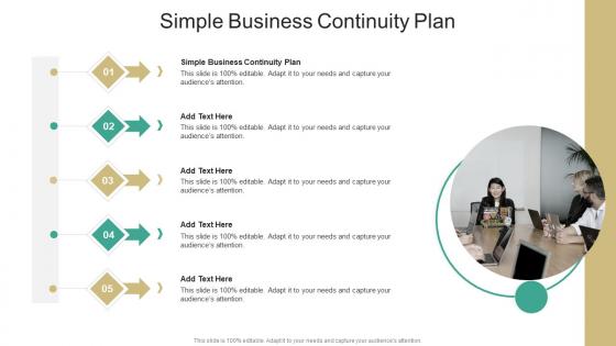 Simple Business Continuity Plan In Powerpoint And Google Slides Cpb