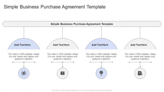 Simple Business Purchase Agreement Template In Powerpoint And Google Slides Cpb