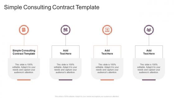 Simple Consulting Contract Template In Powerpoint And Google Slides Cpb