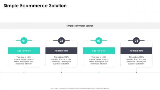Simple Ecommerce Solution In Powerpoint And Google Slides Cpb