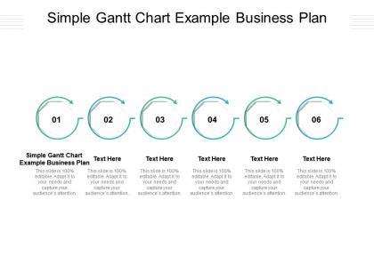 Simple gantt chart example business plan ppt powerpoint presentation layouts image cpb