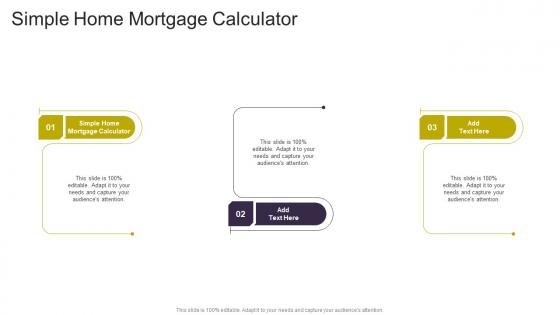 Simple Home Mortgage Calculator In Powerpoint And Google Slides Cpb