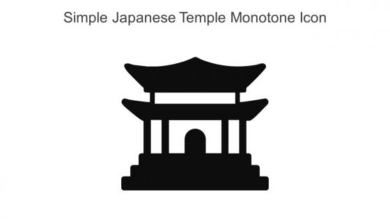 Simple Japanese Temple Monotone Icon In Powerpoint Pptx Png And Editable Eps Format