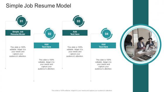 Simple Job Resume Model In Powerpoint And Google Slides Cpb