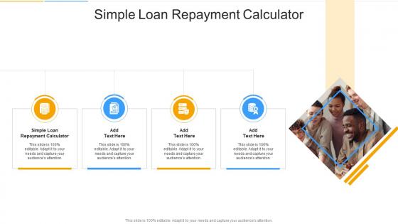 Simple Loan Repayment Calculator In Powerpoint And Google Slides Cpb