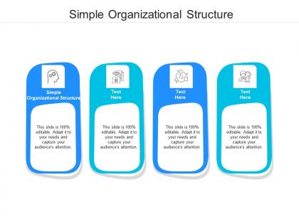Simple organizational structure ppt powerpoint presentation inspiration designs download cpb