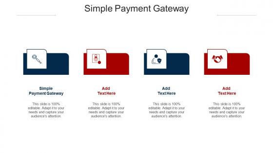 Simple Payment Gateway Ppt Powerpoint Presentation Professional Example Cpb