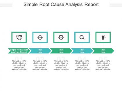 Simple root cause analysis report ppt powerpoint presentation infographics slides cpb