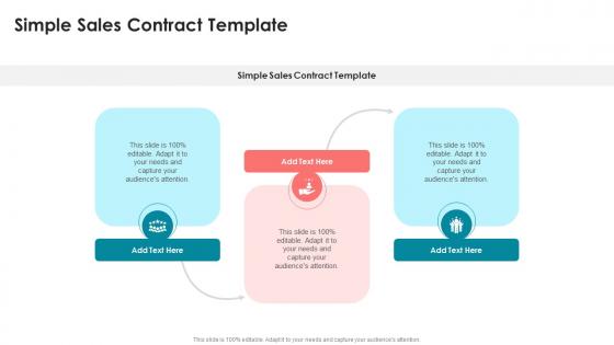 Simple Sales Contract Template In Powerpoint And Google Slides Cpb