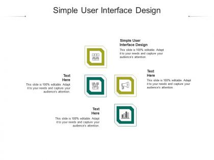 Simple user interface design ppt powerpoint presentation professional portfolio cpb