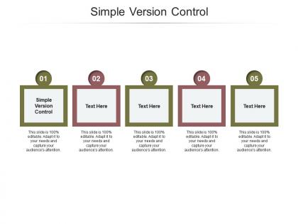 Simple version control ppt powerpoint presentation inspiration deck cpb