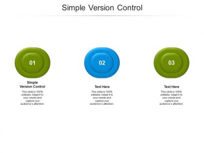 Simple version control ppt powerpoint presentation model slide download cpb