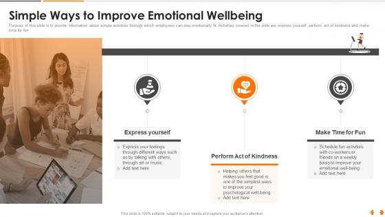 Simple ways to improve emotional wellbeing health and fitness playbook