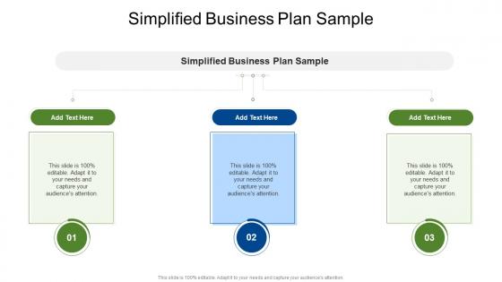 Simplified Business Plan Sample In Powerpoint And Google Slides Cpb