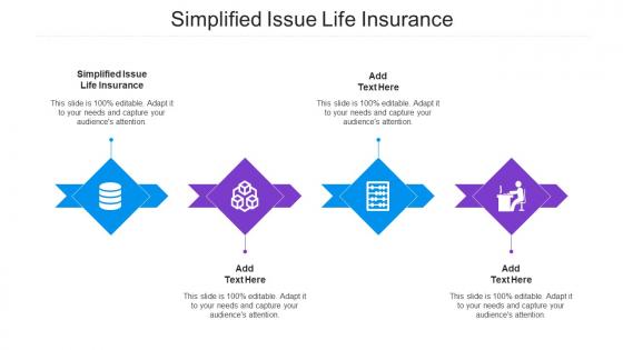 Simplified Issue Life Insurance Ppt Powerpoint Presentation Professional Templates Cpb