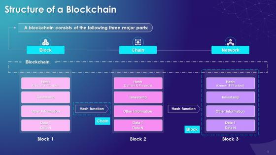 Simplified Structure Of A Blockchain Training Ppt