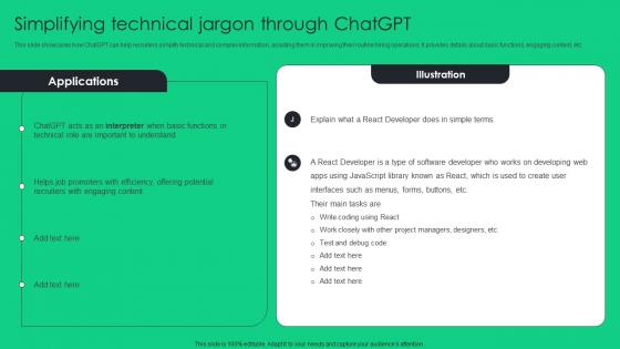 Simplifying Technical Jargon Through ChatGPT Unlocking Potential Of Recruitment ChatGPT SS V