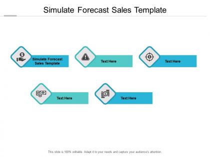 Simulate forecast sales template ppt powerpoint presentation icon cpb