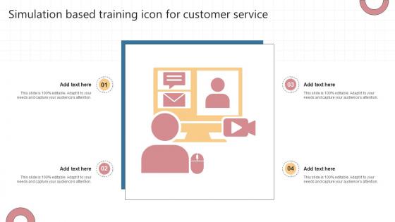 Simulation Based Training Icon For Customer Service