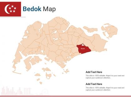 Singapore states bedok map powerpoint presentation ppt template