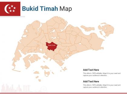 Singapore states bukid timah map powerpoint presentation ppt template