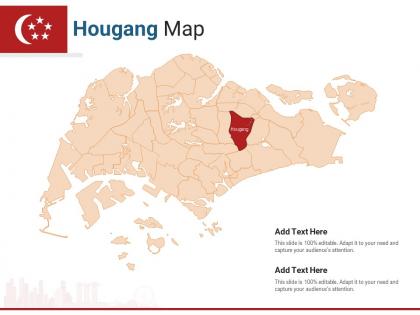 Singapore states hougang map powerpoint presentation ppt template