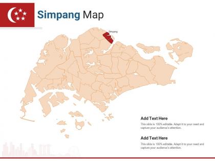 Singapore states simpang map powerpoint presentation ppt template