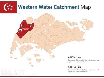 Singapore states western water catchment map powerpoint presentation ppt template