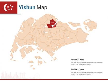 Singapore states yishun map powerpoint presentation ppt template