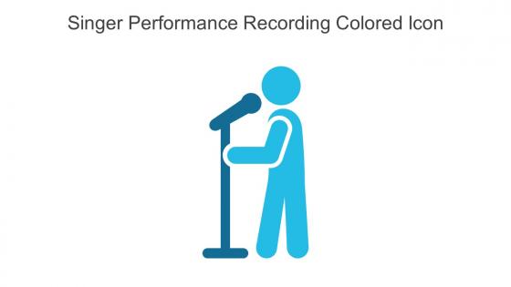 Singer Performance Recording Colored Icon In Powerpoint Pptx Png And Editable Eps Format