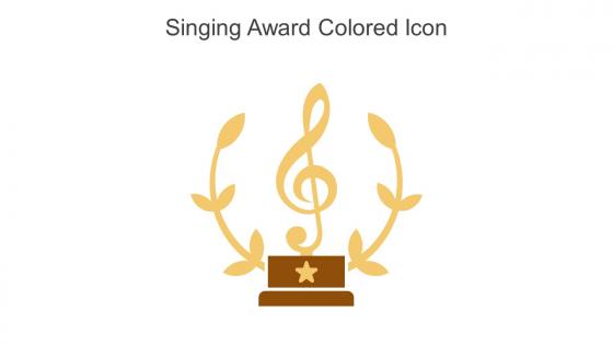 Singing Award Colored Icon In Powerpoint Pptx Png And Editable Eps Format