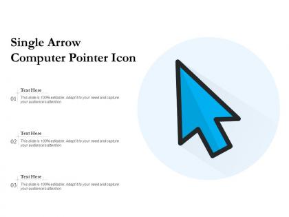 Single arrow computer pointer icon