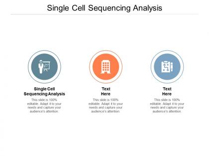 Single cell sequencing analysis ppt powerpoint presentation outline themes cpb
