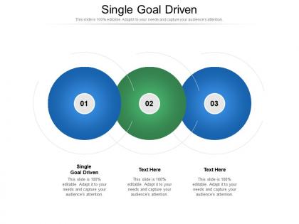 Single goal driven ppt powerpoint presentation infographic template gridlines cpb