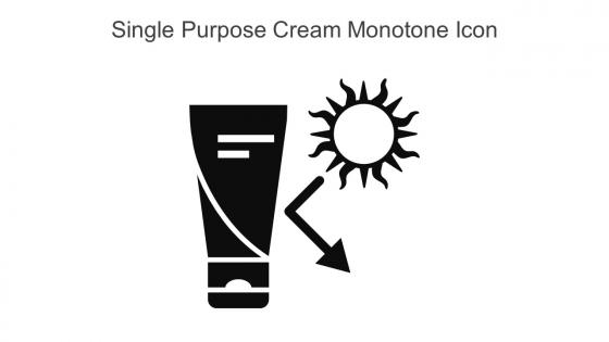 Single Purpose Cream Monotone Icon In Powerpoint Pptx Png And Editable Eps Format