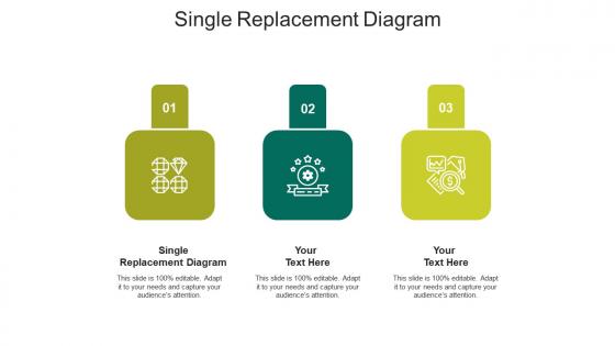 Single replacement diagram ppt powerpoint presentation visual aids example file cpb