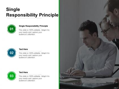 Single responsibility principle ppt powerpoint presentation infographic template templates cpb