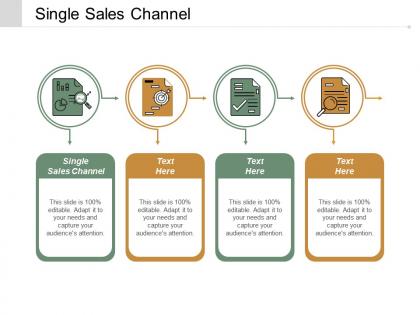 Single sales channel ppt powerpoint presentation icon slide download cpb
