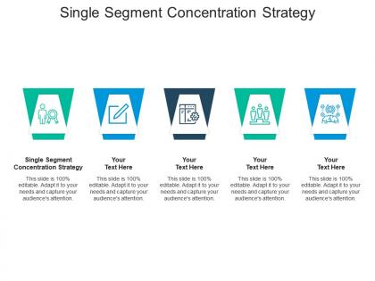 Single segment concentration strategy ppt powerpoint presentation slides gridlines cpb