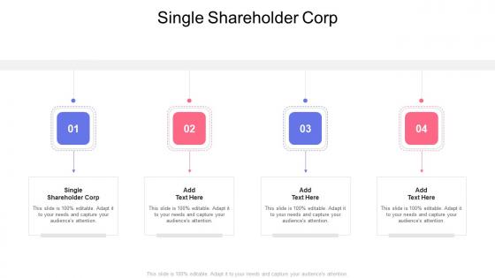 Single Shareholder Corp In Powerpoint And Google Slides Cpb