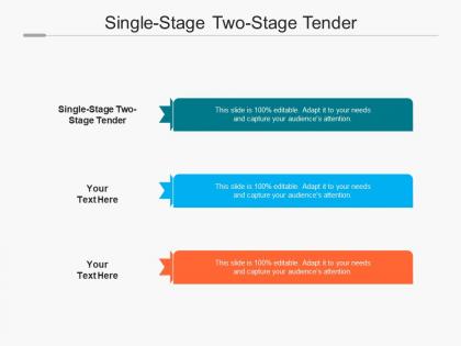 Single stage two stage tender ppt powerpoint presentation layouts images cpb