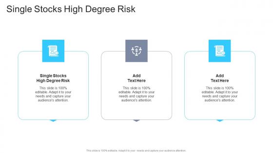 Single Stocks High Degree Risk In Powerpoint And Google Slides Cpb