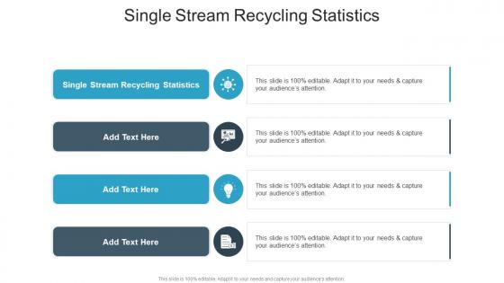Single Stream Recycling Statistics In Powerpoint And Google Slides Cpb