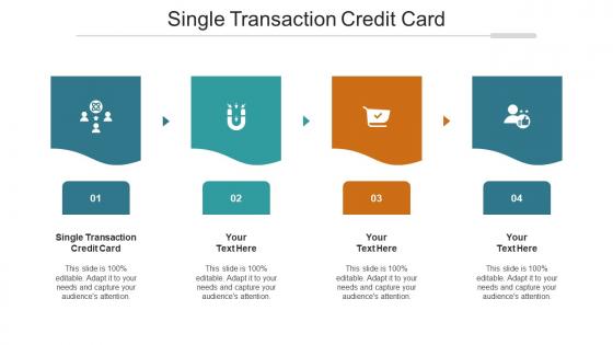 Single Transaction Credit Card Ppt Powerpoint Presentation Styles Summary Cpb