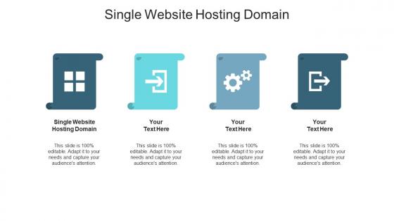 Single website hosting domain ppt powerpoint presentation infographics inspiration cpb