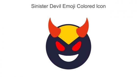 Sinister Devil Emoji Colored Icon In Powerpoint Pptx Png And Editable Eps Format