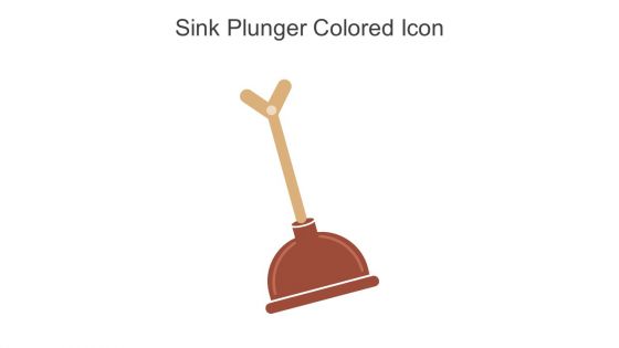 Sink Plunger Colored Icon In Powerpoint Pptx Png And Editable Eps Format