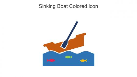Sinking Boat Colored Icon In Powerpoint Pptx Png And Editable Eps Format