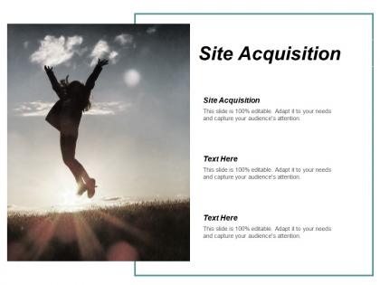 Site acquisition ppt powerpoint presentation inspiration example topics cpb